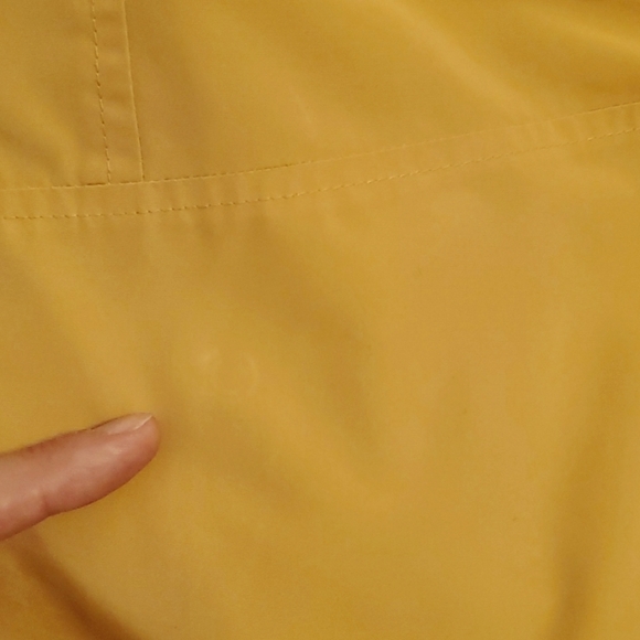 Charter Club Water Resistant jacket. Rain. Yellow. Women size M. No hood. - Picture 13 of 15